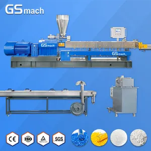 High Quality PP PE Filler Masterbatch Making Machine Plastic Granule Extruder Machinery Double Screw Extruder Machine