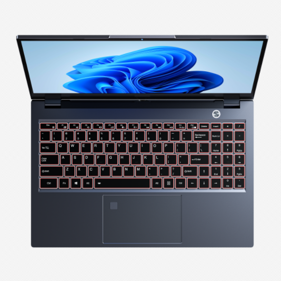 Hot Sale Gaming Ultrabook I7 Win 11 Laptop with 7colors Backlit Keyboard Fingerprint Unlock Discrete Graphics Card for Gaming