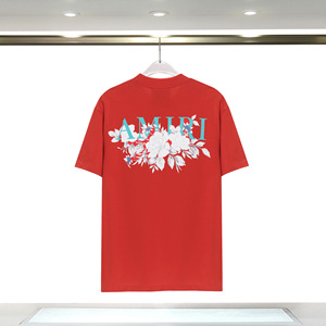 T-shirt pour homme à manches courtes, imprimé floral 3D par sublimation, coupe classique, col rond, 100% coton, jersey tricoté décontracté - Product Image 4