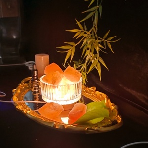 Lámparas de Sal Rosa del Himalaya Orgánica para Difusor de Aromaterapia, Decoración de Interiores, Salas de Meditación - Marca Shengping - Product Image 3