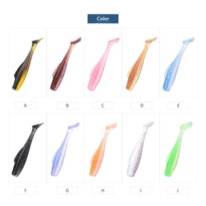 Señuelo Blando de Simulación de Gusano CHEERY T Tail con Ranura para Anzuelo, Resistente a Mordeduras, 8CM, para Pesca de Pez Mandarín, Lanzamiento Largo y Pesca <span class=keywords><strong>DropShot</strong></span> - Product Image 6