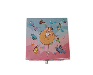 Boîte à musique Princesse Ballerine avec mécanisme à tiroir pour filles - Boîte à bijoux en MDF en bois à manivelle - Product Image 4