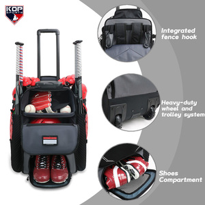 Kopbags Baseball & Softball Roller Catchers Bolsa con ruedas MOQ bajo Accesorios deportivos suaves - Product Image 4