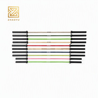 Barre d'haltères ZY Color Barbell pour musculation, entraînement de force, équipement de fitness multicolore pour salle de sport commerciale et studio d'entraînement