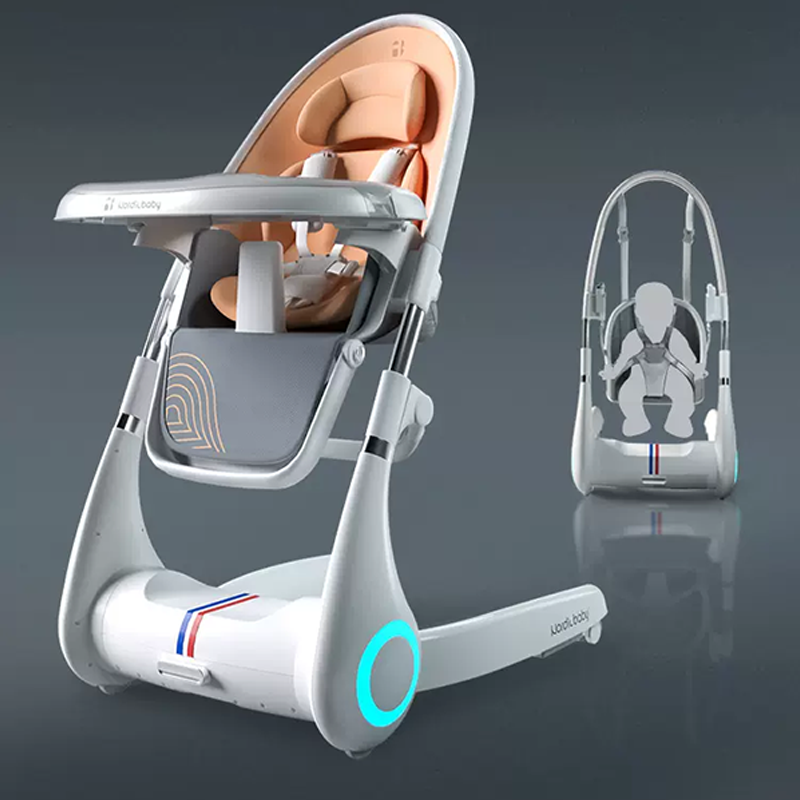 Crème glacée fondue-Chaise de salle à manger + Rocker
