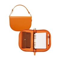 Nouveau Portefeuille A6 Personnalisé en Cuir PU avec Anneaux, Enveloppes pour Argent Liquide, Chaîne – Cadeau Idéal pour Papeterie/Bureau/École