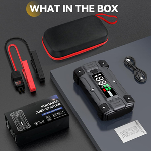 Máy khởi động bình ắc quy di động mới 2024 12V 6000A, tích hợp bơm lốp xe hơi và sạc dự phòng - Product Image 6