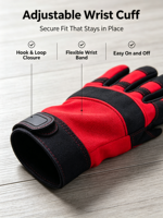 Gants HAIYI en microfibre résistants aux UV pour le cyclisme et les sports de plein air, avec sangle de poignet réglable, doigts entiers, paume antidérapante et extensible