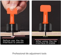 Système de nivellement de carreaux réutilisable DIY avec niveleuse à bulle à aiguille en acier inoxydable remplaçable, outils à main