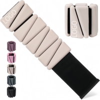 Juego de Pesas Ajustables de Silicona para Muñeca y Tobillo, para Yoga, Pilates, Barre y Entrenamiento en Casa