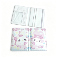 Dompet & Tempat Paspor Kulit PU Wanita Anti RFID dengan Kancing, Ukuran Pendek, Multi-slot, Penutup Dokumen Perjalanan untuk Perjalanan