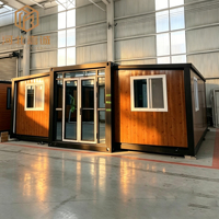 Casa Contenedor Expandible de Doble Ala, Casas Modulares Prefabricadas con Cocina y Baño, Casa Pequeña Moderna de Lujo para Vivir