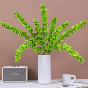Fleur artificielle Ruilisi en forme de coquille, en tissu vert, pour décoration de mariage et de maison, 10 tiges, produit transfrontalier très vendu - Product Image 1