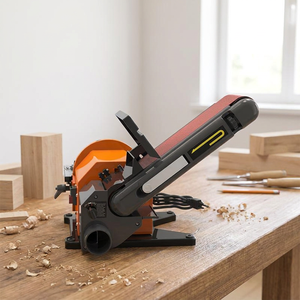 เครื่องขัด<span class=keywords><strong>สายพาน</strong></span>และจานขัด ALLWIN 2-in-1 ฐานอะลูมิเนียมหล่อ 45 °   เครื่องขัดเงาและลบคมโลหะและไม้แบบโต๊ะเอียง - Product Image 3