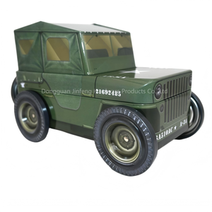 Jeep hình câu đố bao bì hộp sắt sáng tạo xe hình kẹo bánh quy sô cô la bao bì hộp tùy chỉnh - Product Image 1