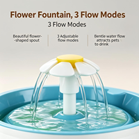 Fontaine à eau automatique portable OEM pour animaux de compagnie, rechargeable, étanche, ultra silencieuse, filtration à 4 niveaux, ABS, pour chats, chiens, oiseaux, solide