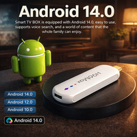 H96 Max M20 TV Stick Android14 Amlogic S905L3 Quad Core 2 Go 16 Go de stockage Lecteur vidéo Dongle TV 4K HD Cinéma à domicile