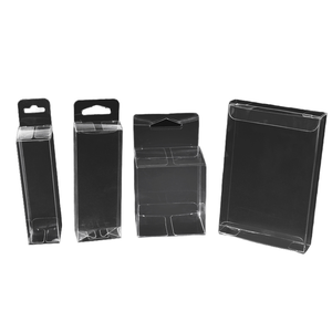 Boîte cadeau en plastique transparente rectangulaire de bougie de marque personnalisée boîte en PVC transparente 16x16cm pour fiançailles faveur de fête de mariage - Product Image 1