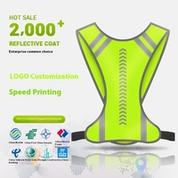 Gilet réfléchissant à LED Flash pour la course et le cyclisme Guidance d'urgence Vêtements de sécurité transfrontaliers