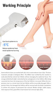 Équipement de beauté au laser Dispositif d'épilation au laser à diode de 3 longueurs d'onde Épilateur de cheveux 755nm 1064nm pour hommes et femmes - Product Image 2