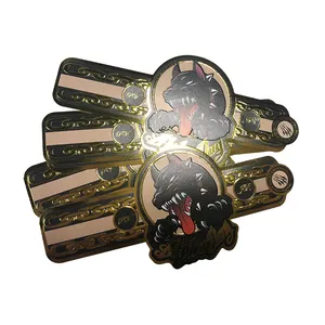 Custom Hot Stamping Ring Cigar Bands Printing Embossing Gold Stamping Cigar Label Die Cut Sticker