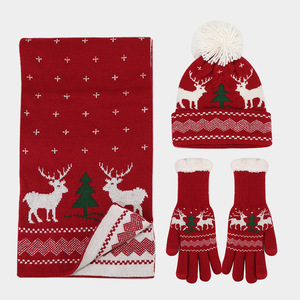 Conjunto Personalizado de Guantes, <span class=keywords><strong>Gorro</strong></span> y <span class=keywords><strong>Bufanda</strong></span> Gruesos de Invierno a la Moda para <span class=keywords><strong>Hombre</strong></span> y Mujer con <span class=keywords><strong>Gorro</strong></span> Tipo Beanie con Dobladillo - Product Image 2