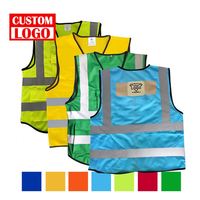 Gilet de sécurité réfléchissant vert fluorescent haute visibilité imprimé sur mesure pour événements et activités promotionnelles avec logo personnalisé