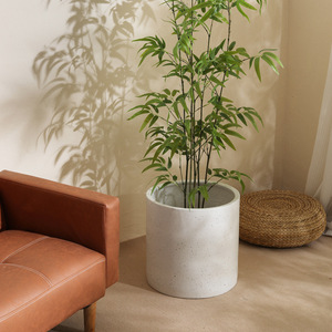 Maceta Nórdica Cilíndrica <span class=keywords><strong>de</strong></span> Gran Calibre <span class=keywords><strong>de</strong></span> Magnesio, Acabado Mate Oxidado, <span class=keywords><strong>para</strong></span> Plantas <span class=keywords><strong>Grandes</strong></span>, Decoración <span class=keywords><strong>de</strong></span> Sala <span class=keywords><strong>de</strong></span> Estar y <span class=keywords><strong>Jardín</strong></span> - Product Image 3
