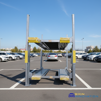 Système de stationnement vertical à trois niveaux pour SUV, système de stockage de véhicules, élévateur de stationnement pour voitures, élévateur de stationnement à 4 poteaux, équipements de stationnement de valet