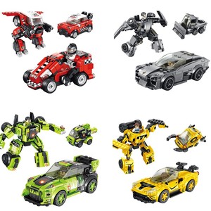 Robot deformation racing 3 in 1 set <span class=keywords><strong>puzzle</strong></span> Toddler rc legoes car models diy construction blocks - Product Image 1