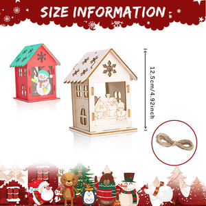 Custom Houten Kerst Vogel Huis 3d Puzzel Milieuvriendelijk Diy Speelgoed Onder 50 Stuks Beginnersvriendelijke Kleine Huisdecoratie - Product Image 3