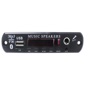 โมดูล MP3 แบบการ์ด 12V พร้อมบอร์ดถอดรหัสเสียง รองรับบลูทูธ USB TF วิทยุ FM และไมโครโฟน ฟังก์ชั่นนาฬิกา-รองรับไฟล์ <span class=keywords><strong>WAV</strong></span> - Product Image 2