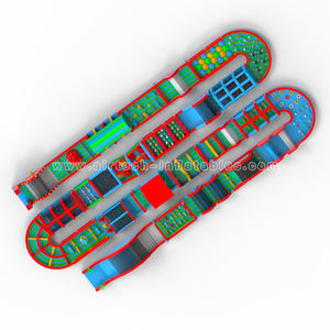Pista di corsa estrema the beast circuito di ostacolo gonfiabile corsa a ostacoli gonfiabile gigante per adulti - Product Image 2