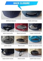 Gorra de Béisbol Personalizada con MOQ Bajo, 100% Algodón, Efecto Desgastado en el Borde Rojo, con Hebilla Trasera de Plástico Ajustable, Se Adapta a la Mayoría de las Cabezas