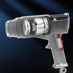 Pistola de Aire Caliente de Temperatura Constante con Pantalla Digital de 885W, Pistola de Calor Eléctrica con Cable de Alta Potencia de 1800W - Product Image 1