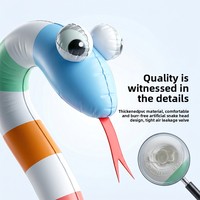 Bouée gonflable en forme de serpent pour enfants, bâton de flottation, jouet aquatique éducatif en PVC