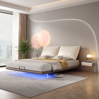 Lit suspendu Offre Spéciale 2023 Nouveau lit double design en tissu Hi-Tech Ensemble de lit confort 1.8m Ensemble de lit king moderne de luxe simple et léger