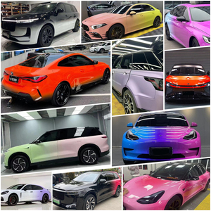 Pellicola Vinilica per Wrapping Auto 1.52*18M, Gradiente Nero-Rosa, Cambio Colore Personalizzato - Product Image 5