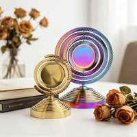Objets de décoration de bureau rotatifs, cadeaux d'affaires, processus d'électrodéposition de haute qualité