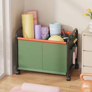 Carrito <span class=keywords><strong>de</strong></span> Juguetes Plegable <span class=keywords><strong>de</strong></span> Hierro para Niños con Estantería Móvil para Libros, Bloques <span class=keywords><strong>de</strong></span> Construcción, Libros Ilustrados, <span class=keywords><strong>Muñecas</strong></span> y Aperitivos para la Sala <span class=keywords><strong>de</strong></span> Estar - Product Image 3