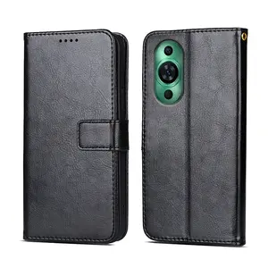 PU Leather Mobile Phone Case For Honor 90 5G Magic6 Pro Wallet Card Slot Phone Case For Huawei Nova 11 P60 Pro Enjoy 70