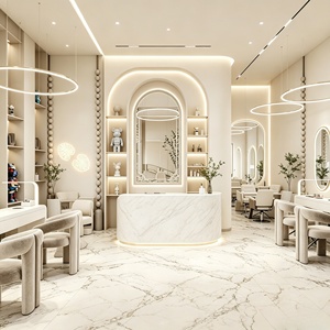เฟอร์นิเจอร์ร้านทำเล็บ สปา ร้านเสริมสวย ครบวงจร รับออกแบบตกแต่งภายในร้านทำผม ร้านตัดผม ร้านบาร์เบอร์  รับปรับปรุงตกแต่ง - Product Image 1