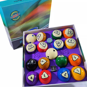 Juego Completo de Bolas de <span class=keywords><strong>Billar</strong></span> de Resina de Alta Calidad BULE DIAMOND ZG-B001 de 16 Piezas, 57.2mm, Hecho en Guangdong, China - Product Image 3