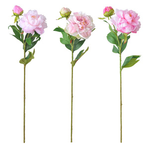 Bouquets <span class=keywords><strong>de</strong></span> pivoines artificielles <span class=keywords><strong>de</strong></span> luxe, fleurs en soie à 2 têtes, décoration moderne pour la maison, ameublement doux pour mariage, <span class=keywords><strong>rose</strong></span> 67CM - Product Image 5