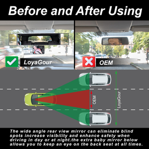 15-inch xe mới toàn cảnh <span class=keywords><strong>Rear</strong></span> <span class=keywords><strong>View</strong></span> gương Extender với bé gương lớn góc rộng Clip-on cho xe tải SUV Xe - Product Image 2