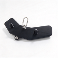 Barre de traction droite en acier multi-prise pour lat pulldown, poignée antidérapante pour entraînement du dos, accessoire de machine à câble pour la maison
