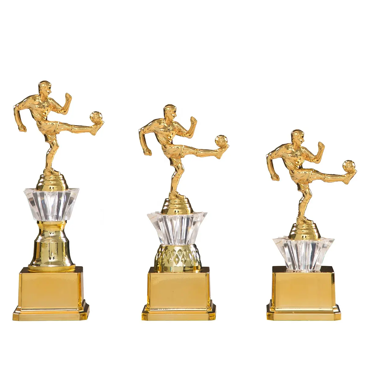 Cheap T32 Unique Crafts Custom Made Plastic Football Soccer Award Trophy for Sports Meeting