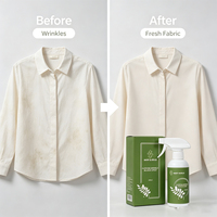 Spray anti-plis instantané sans repassage pour tissus – Éliminateur de plis portable pour chemises, robes et vêtements en coton, lin et soie