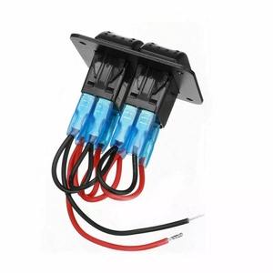 12V/24V 5 broches marche-arrêt 2 gangs rouge LED interrupteur à bascule panneau voiture Marine <span class=keywords><strong>bateau</strong></span> disjoncteurs étanche pour voiture Maine ATV - Product Image 4