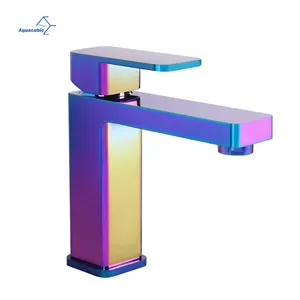 Luxury Aurora Brilliance Designed Sanitary Ware Factory Upc Hot Cold Basin Faucet Bathroom Faucet